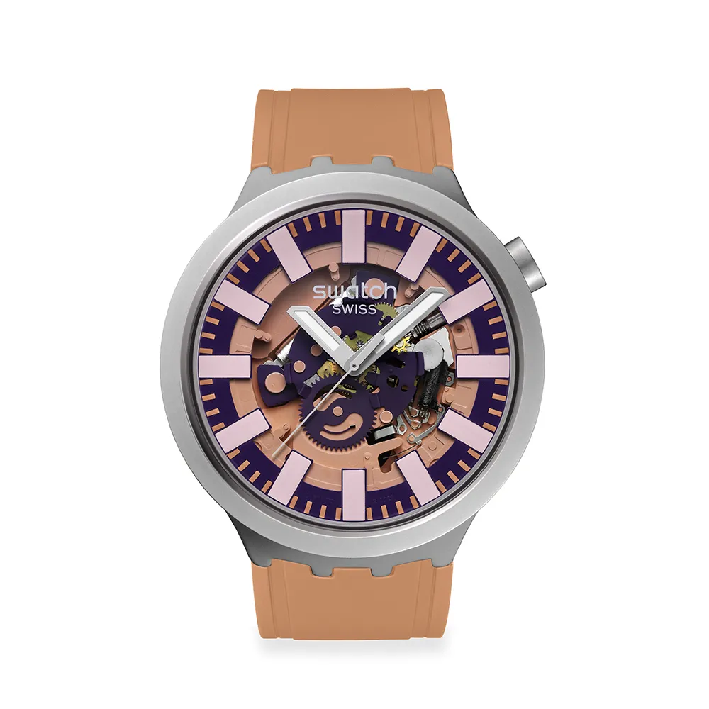 【SWATCH】TERRACOTTA TIDE 大錶面金屬手錶/男錶/女錶/瑞士製造 SB07S119(47mm)