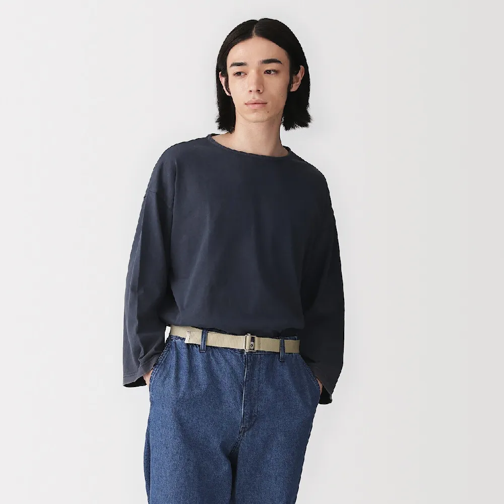 【MUJI 無印良品】再生聚酯纖維混可調式織帶皮帶(灰白/黑色/米黃/卡其綠)