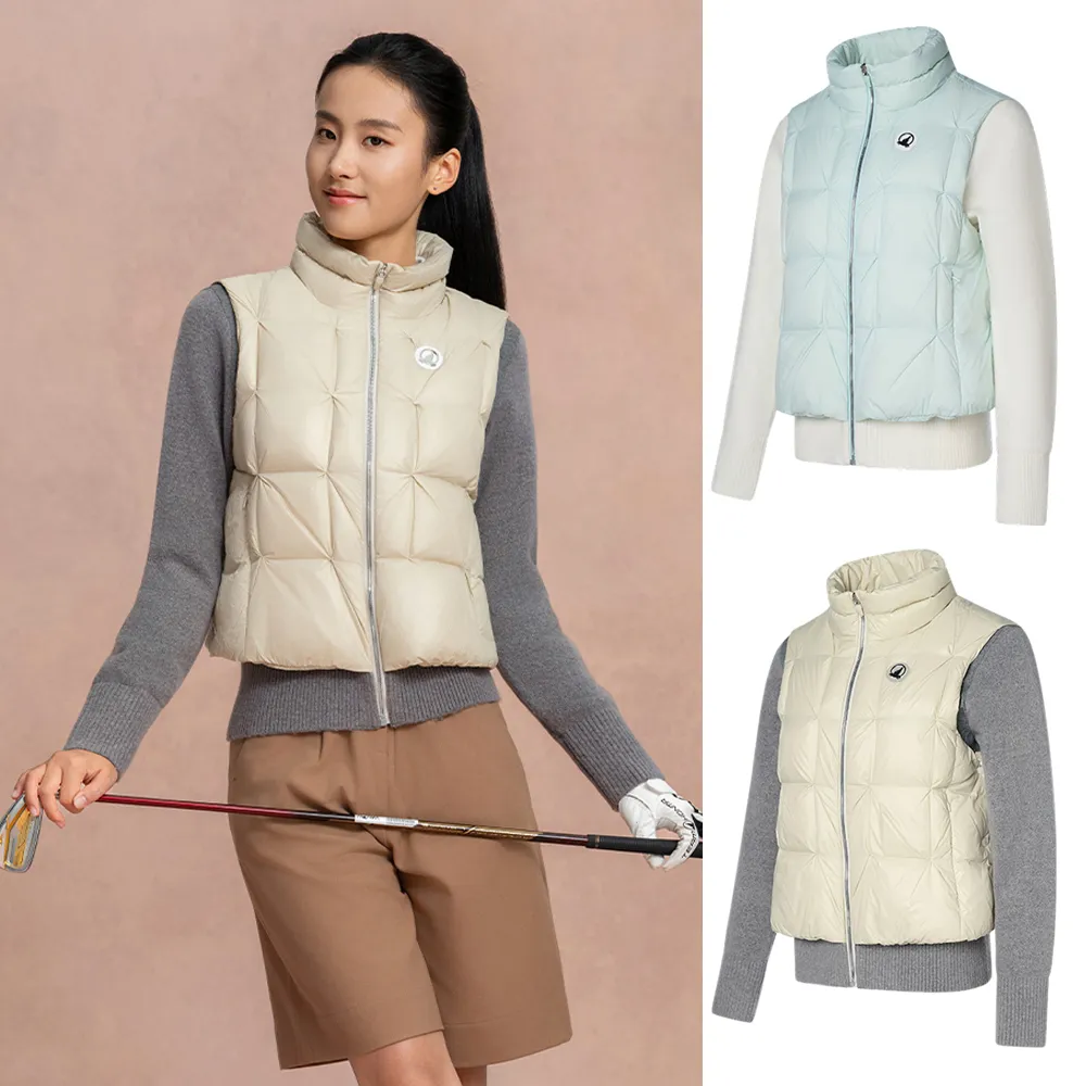 【HONMA 本間高爾夫】女款商務休閒羽絨外套 25FW 日本高爾夫專業品牌(S-L綠/米色任選HWLD121R224)