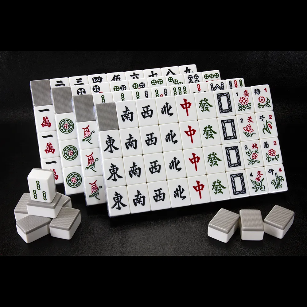 【商密特】電動桌專用磁性麻將-蒼霧灰(台灣刻工標準版36#規格)