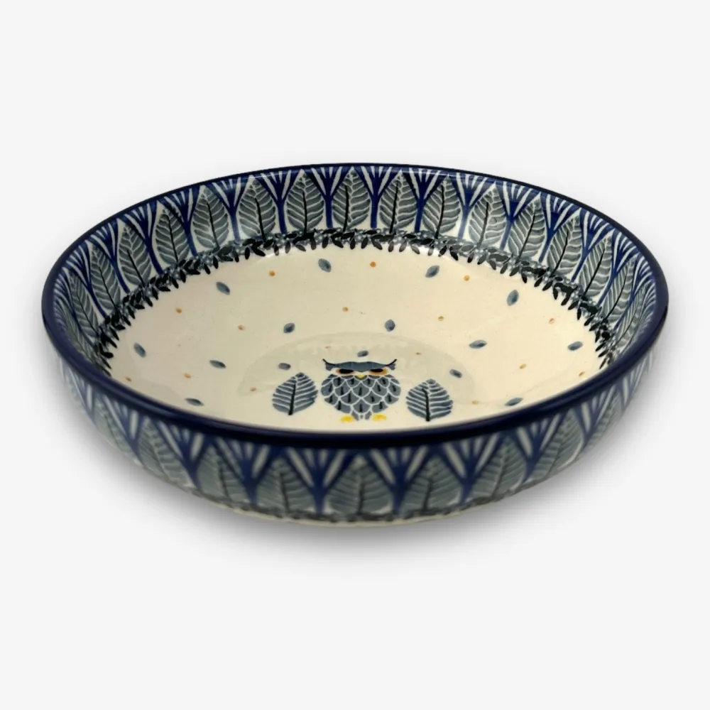 【SOLO 波蘭陶】波蘭製 CA 波蘭陶 17CM 淺碗 森林貓頭鷹系列 CERAMIKA ARTYSTYCZNA