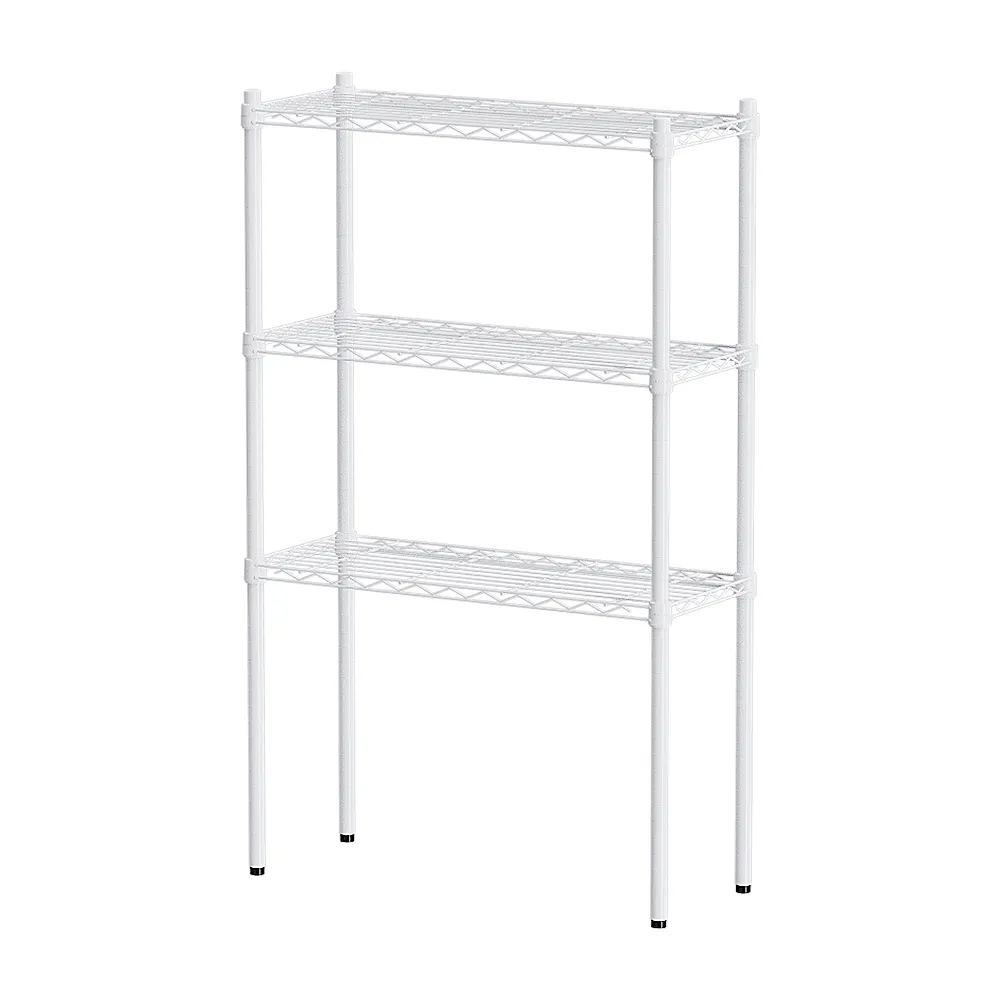 【dayneeds 日需百備】輕型 76x30x120公分烤漆三層架(鐵力士架/收納層架/鞋架/展示架/層架/鐵架)