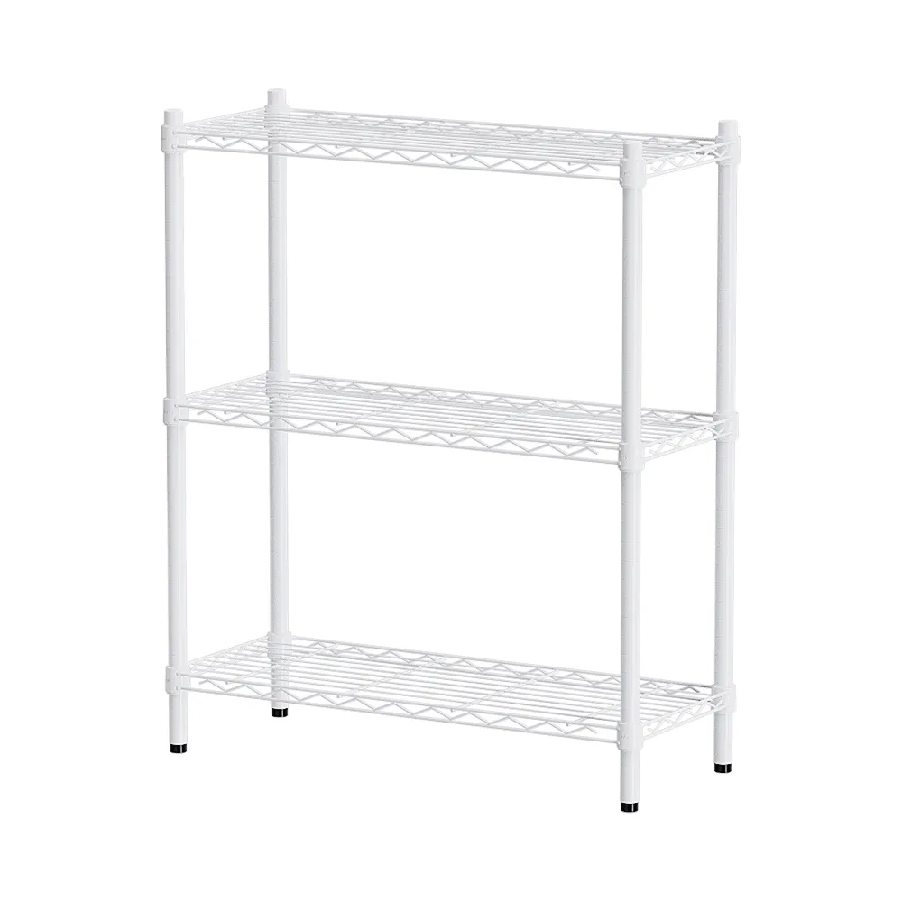 【dayneeds 日需百備】輕型 76x30x90公分烤漆三層架(鐵力士架/收納層架/鞋架/展示架/層架/鐵架)