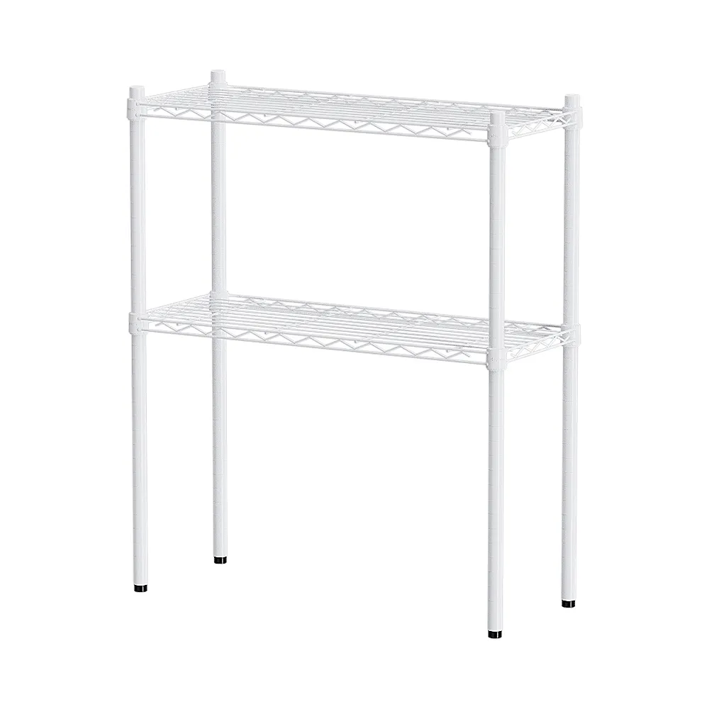 【dayneeds 日需百備】輕型 76x30x90公分烤漆二層架(鐵力士架/收納層架/鞋架/展示架/層架/鐵架)