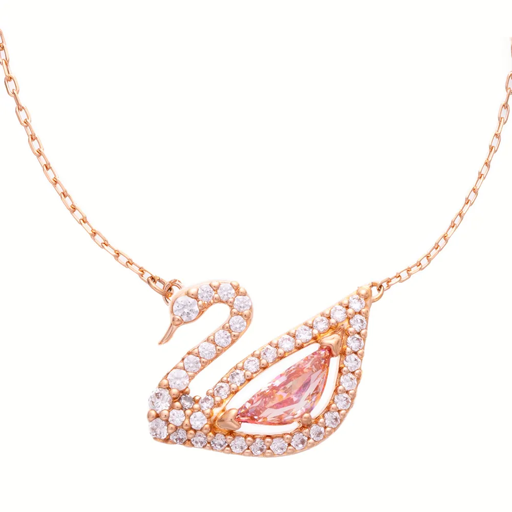 【SWAROVSKI 施華洛世奇】DAZZLING 天鵝水晶項鍊 5469989 (限 量 促 銷)