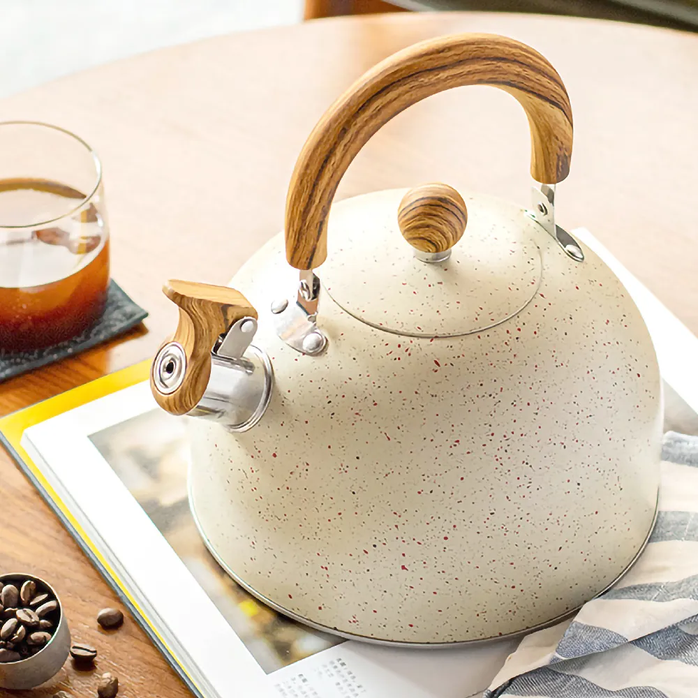 【精品居家】2.5L精美不鏽鋼噴點燒水壺(壺蓋 電磁爐 煮水壺 茶壺 熱水壺 咖啡壺 口哨壺 鳴笛壺 桌上壺)