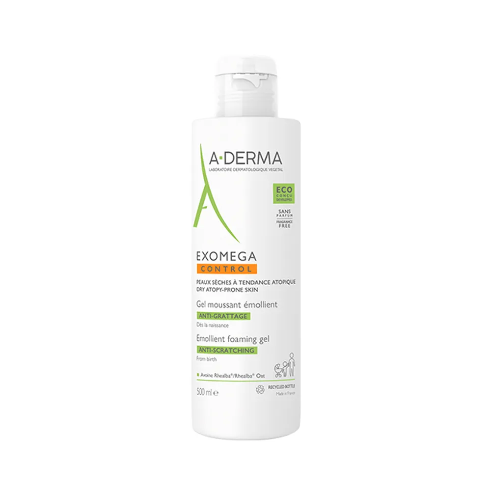 【A-DERMA 艾芙美】官方直營 新葉益護佳沐浴凝膠500ml(舒緩搔癢 / 嬰幼兒弱敏肌適用)