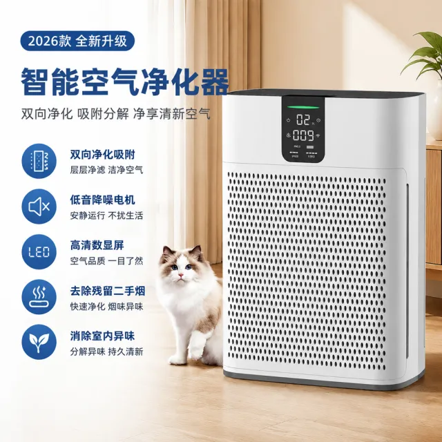 【宅造印象】HEPA空氣清淨機 活性碳複合濾網 PM2.5過濾 智慧家用大坪數（預購12天）