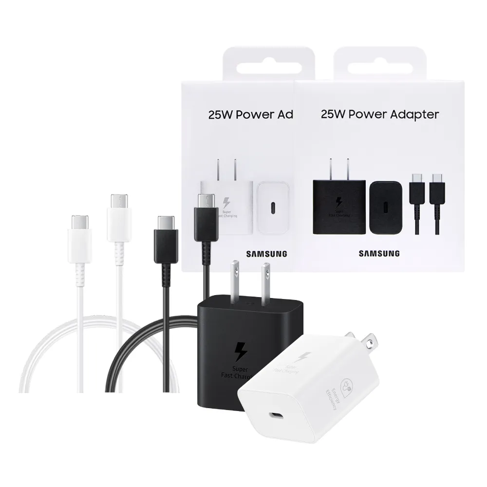 【Samsung 三星】T2510新款 正原廠盒裝組 25W 超級快充 + 雙Type C線(for S25 S24系列)