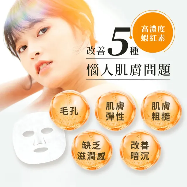 【CAPSULE SERUM 珂蓓思】逆轉時光緊緻抗老面膜7入(蝦紅素/膠原蛋白/玻尿酸/神經醯胺/菸鹼醯胺/維他命C)