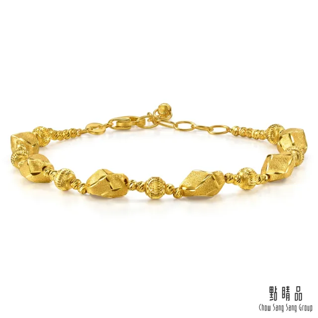 【點睛品】光的棱角 黃金手鍊_計價黃金