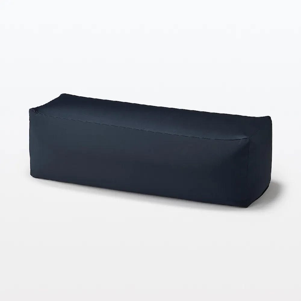【MUJI 無印良品】懶骨頭沙發.長形/聚酯平織(芥黃/卡其/深藍)