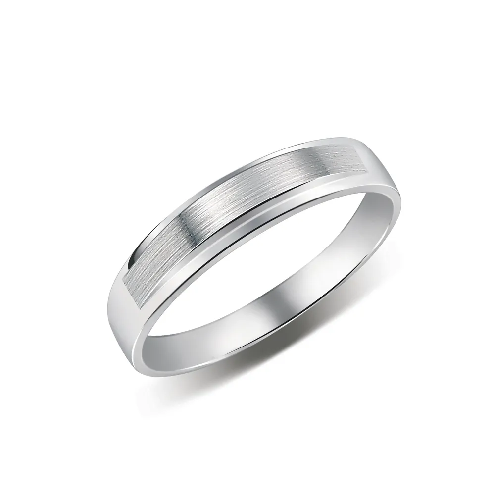 【Just Diamond】鎮金店 無盡的愛系列18K金男女對戒-情定永恆 男戒