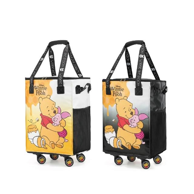 【Disney 迪士尼】Disney 小熊維尼好朋友系列 倉酷包2代-小款(可登機 防潑水 可折疊購物行李袋 帶輪旅行袋)