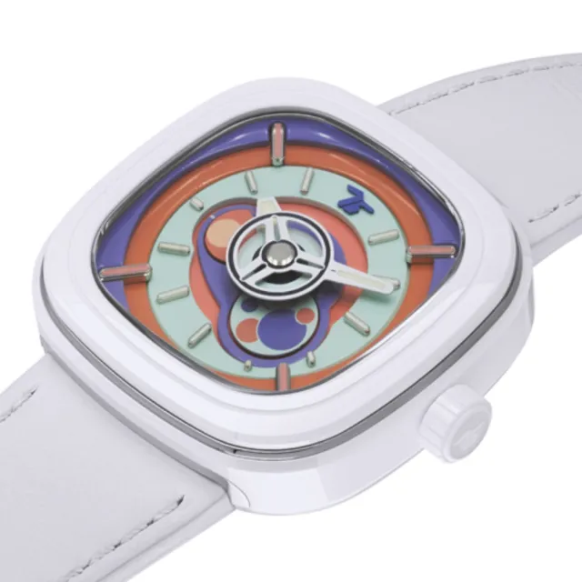 【SEVENFRIDAY】UBBLE GUM 泡泡糖 陶瓷框多彩噴漆錶面機械錶/47mm( P1C/06 )
