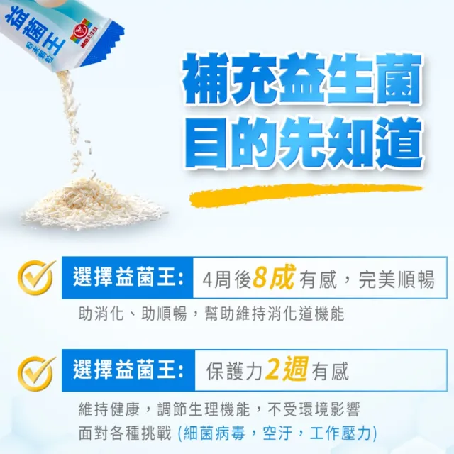 【葡萄王】益菌王粉末顆粒 x3盒 共90入(莊智淵推薦 益生菌 鳳梨酵素 葡萄王官方)