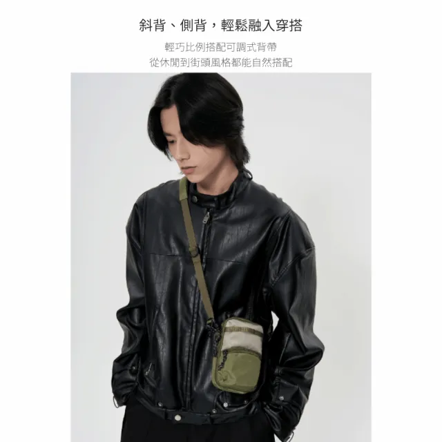 【Crocodile】鱷魚皮件 旅行小包 隨身小包 可放護照交通卡 輕量機能側背包 GRID系列 0104-11702