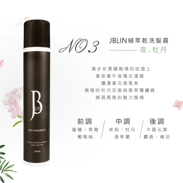【JBLIN】2入組 植萃乾洗髮霧系列 300ml (去油潔淨 輕盈蓬鬆 坐月子)蓬鬆瀏海 不想洗頭