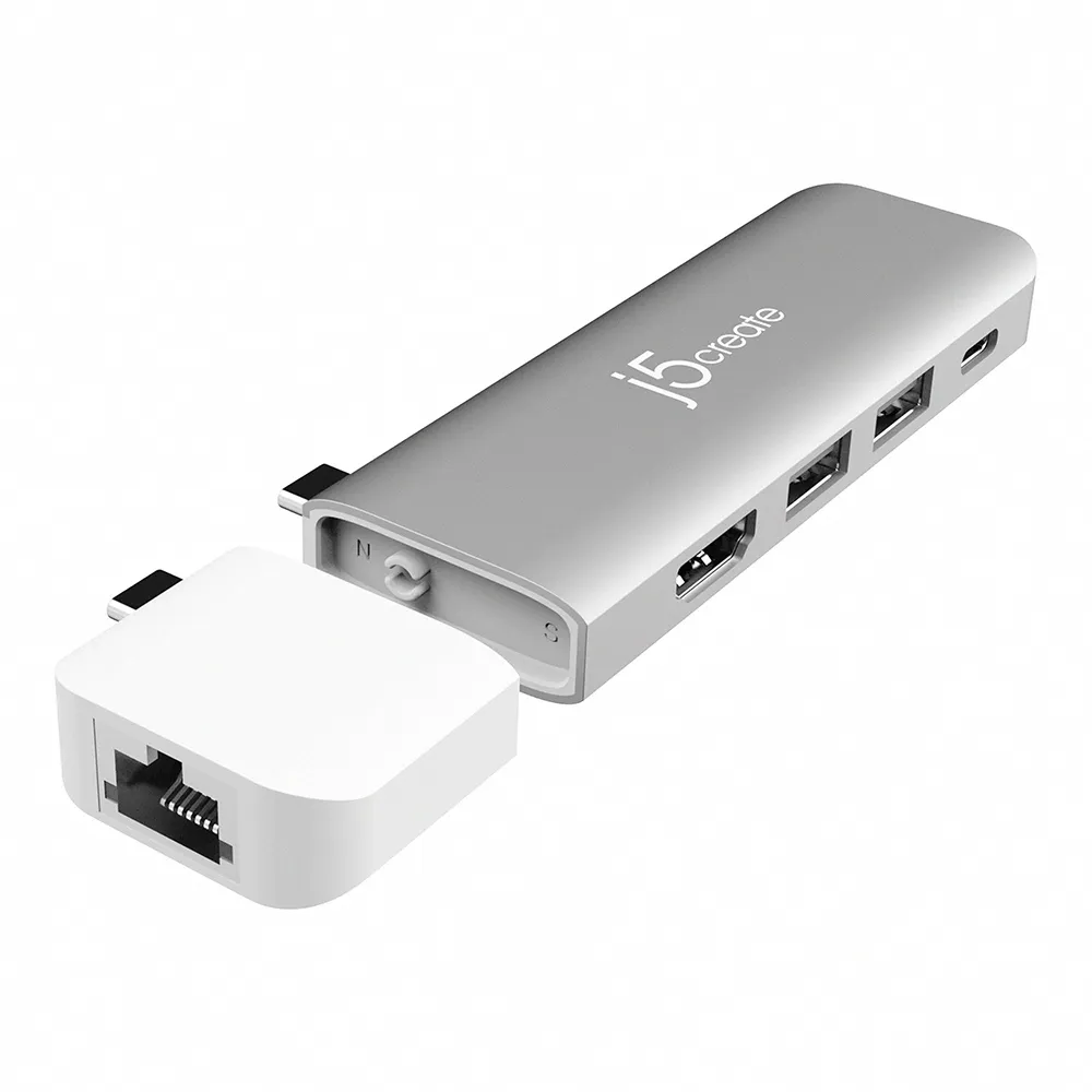 【j5create 凱捷】USB-C 7合1多功能擴充集線器-JCD373