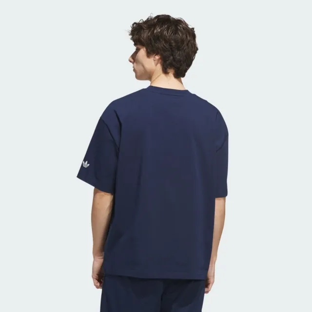 【adidas 愛迪達】Skyjam Gfx Tee 男女 T恤 運動上衣 休閒短袖 深藍 印花(IA2394)