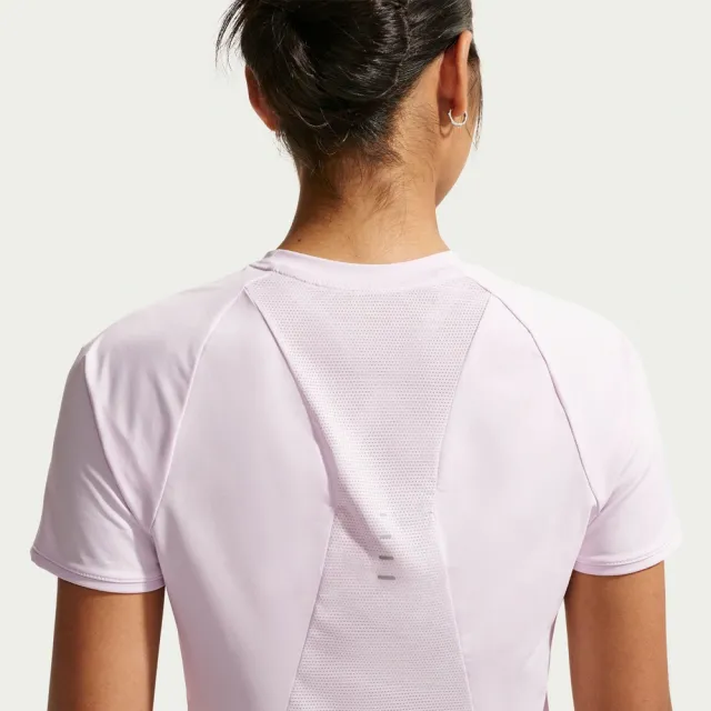 【NIKE 耐吉】AS W NK SWIFT DF SS TOP 女 短袖上衣 訓練 慢跑 速乾 粉(HM9699583)