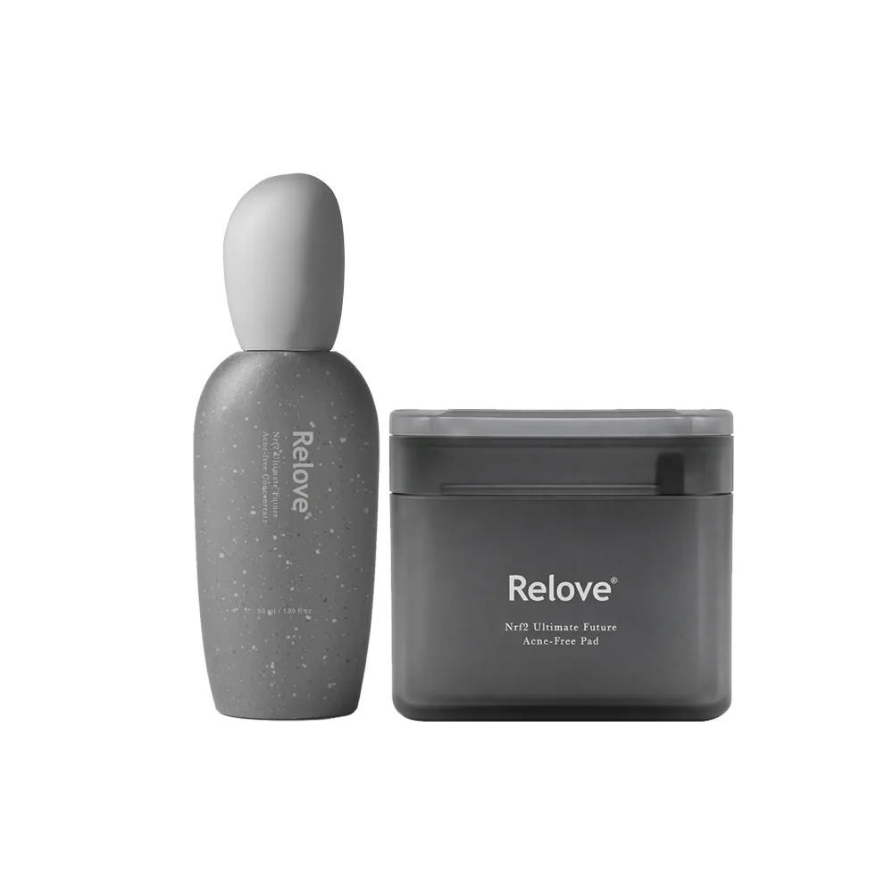 【Relove】控油零痘水凝棉片90片+全酵肌泌控油零痘濃萃50ml(植萃大廠獨家零痘露 長效控油淨化痘源)