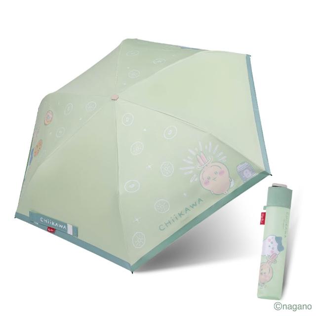 【雨傘王】BigRed太扁 Chiikawa-薄荷綠 手開傘 輕量 折疊傘 黑膠降溫 吉伊卡哇(終身免費維修)