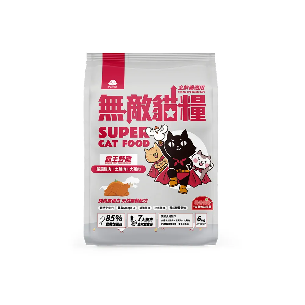 【ParkCat 無敵貓糧】霸王野雞6kg(貓飼料、貓糧)