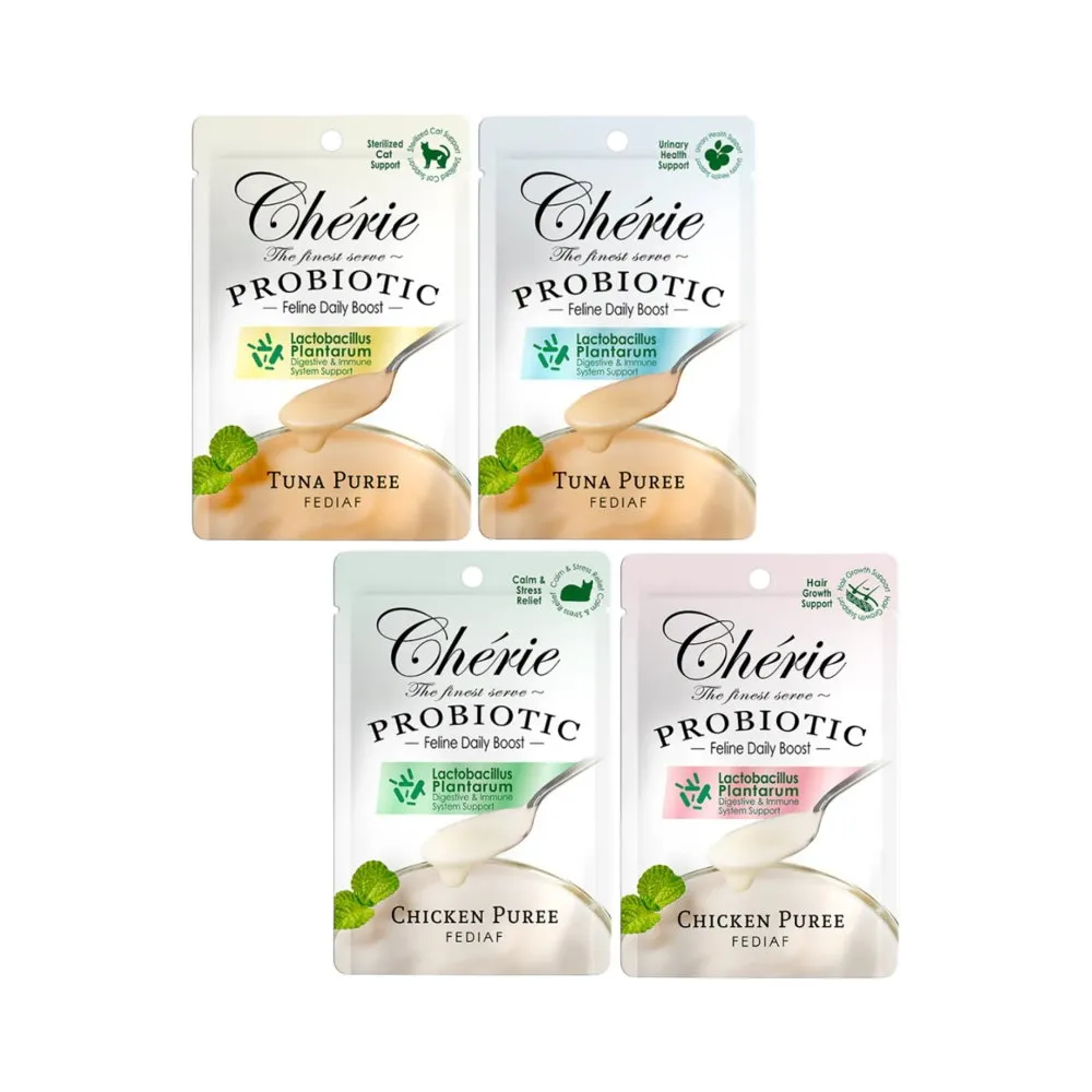 【Cherie 法麗】乳酸菌主食貓餐包 40g*24包組(貓主食、貓餐包、貓濕糧)