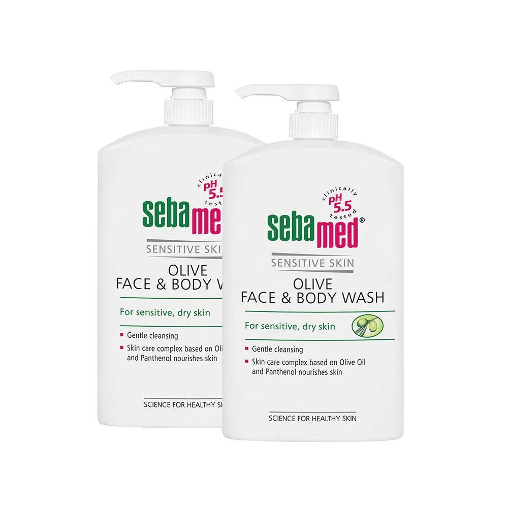 【SEBAMED 施巴】橄欖潔膚露1000mlx2(總代理)
