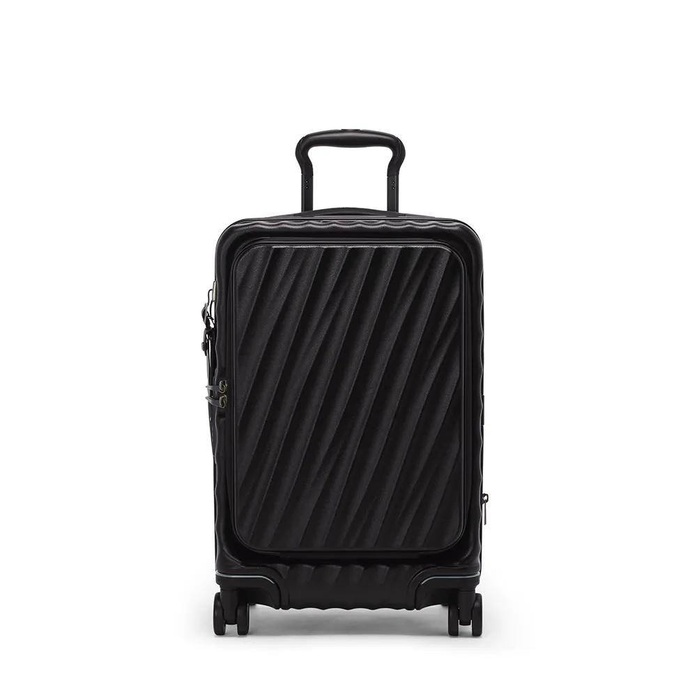 【TUMI】19 Degree Front Access 前開式可擴展國際登機箱 - 黑色紋理 (TUMI 官方旗艦店)