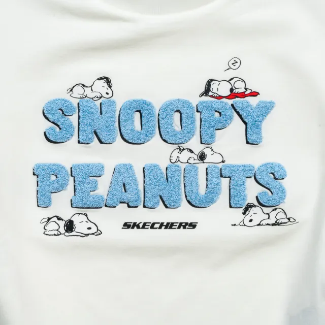 【SKECHERS】女童短袖衣 PEANUTS聯名設計 Snoopy 史奴比 (L326G028-00QF)