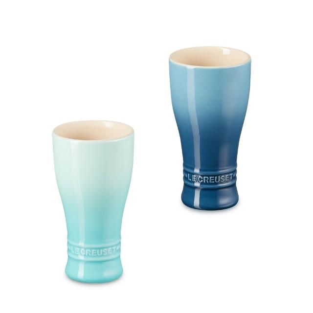 【Le Creuset】瓷器啤酒杯 250ml(薄荷綠/水手藍 2色選1)
