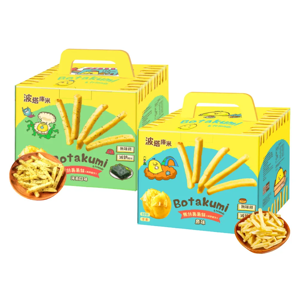 【聯華食品】波塔庫米馬鈴薯薯條原味/海苔口味(33gx20包)