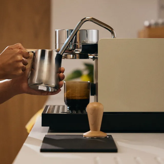 【FELLOW】Espresso Series 1 半自動義式咖啡機 + Opus2 錐刀磨豆機 (芝麻白)