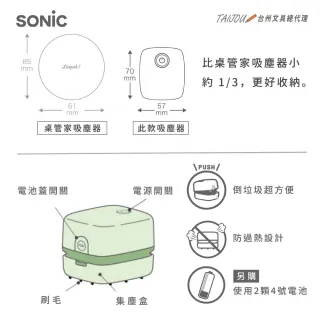 【SONIC】UL-7592 莫蘭迪方形吸塵器-不附電池