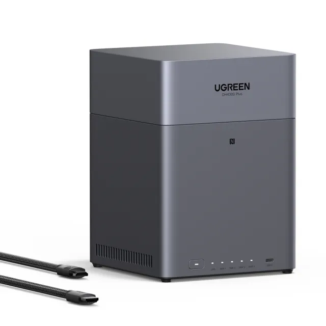 【綠聯】搭希捷IronWolf 4TBx2★UGREEN DH4300 Plus 4Bay NAS 網路儲存伺服器+(ST4000VN006)