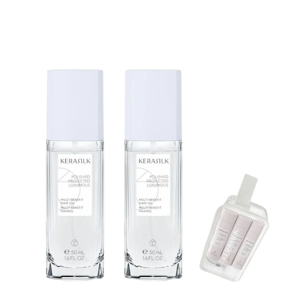 【KERASILK】全明星輕髮油50mlx2☆絲馭洸特殊個別處方(所有髮質適用/護髮/亮澤不厚重/修復分岔/免沖)
