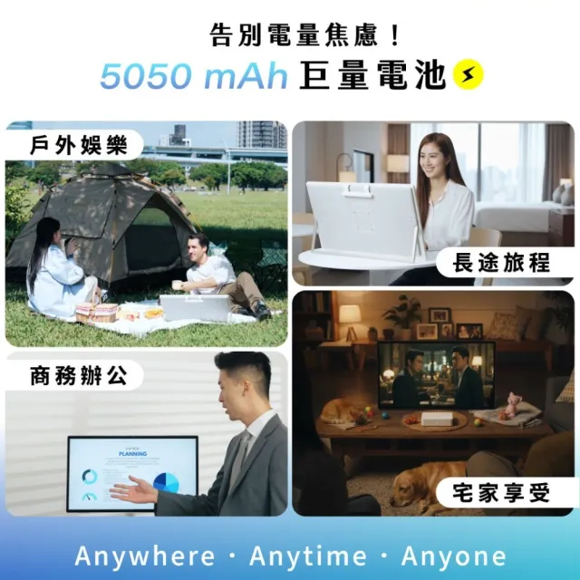 【CHIMEI 奇美】24.5吋GO奇機256GB 可攜式+觸控智慧螢幕(GO奇機豪華組)