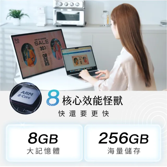 【CHIMEI 奇美】24.5吋GO奇機256GB 可攜式+觸控智慧螢幕(GO奇機豪華組)