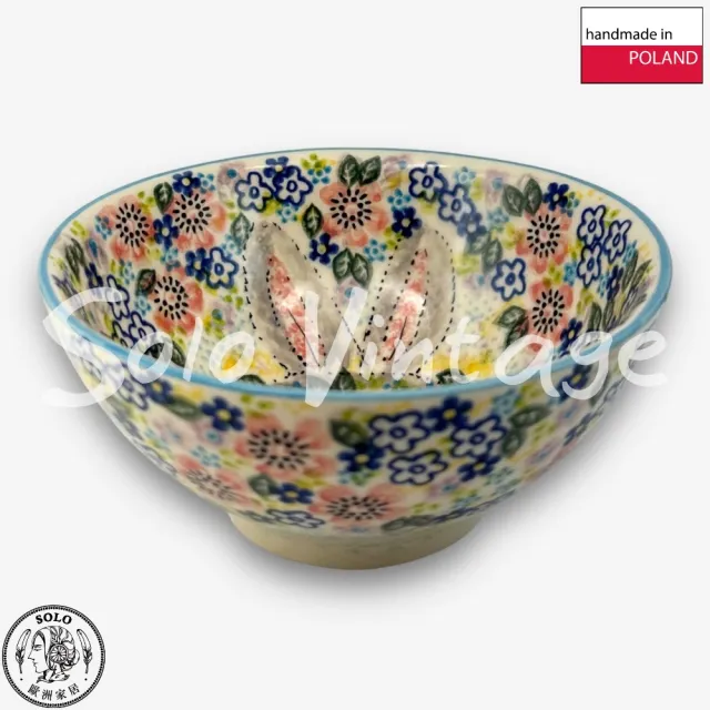 【波蘭陶】SOLO歐洲家居 正版原裝 波蘭原廠手繪 Vena 15CM 中式碗 飯碗 甜點碗 早餐碗 兔寶花園系列