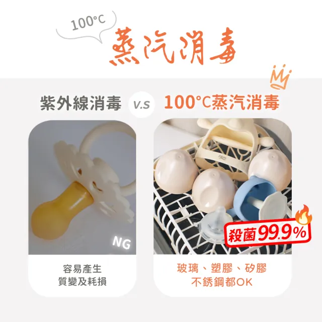 【Celinda 賽寧】小淨寶奶瓶清洗機203 BRTIA濾水壺組(獨立烘乾/蒸氣消毒/阻菌保管/母嬰材質/奶瓶消毒鍋)