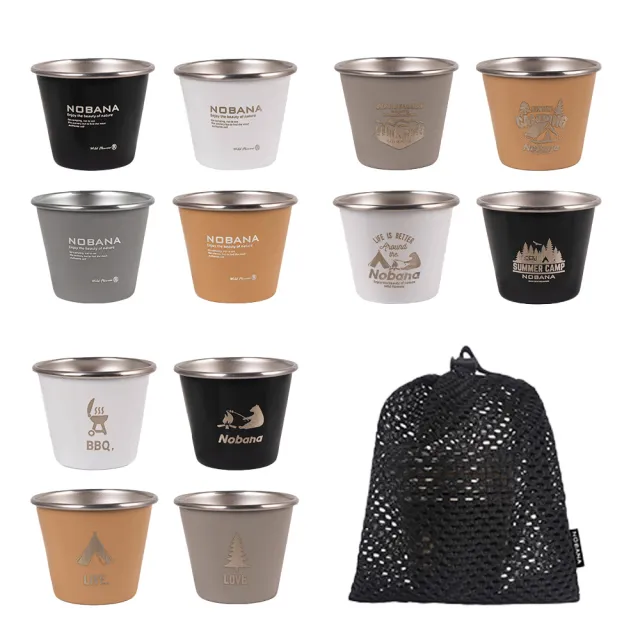 【Chill Outdoor】Nobana 不鏽鋼迷你小酒杯 50ml 4入一組(shot杯 烈酒杯 子彈杯 一口杯 吞杯)