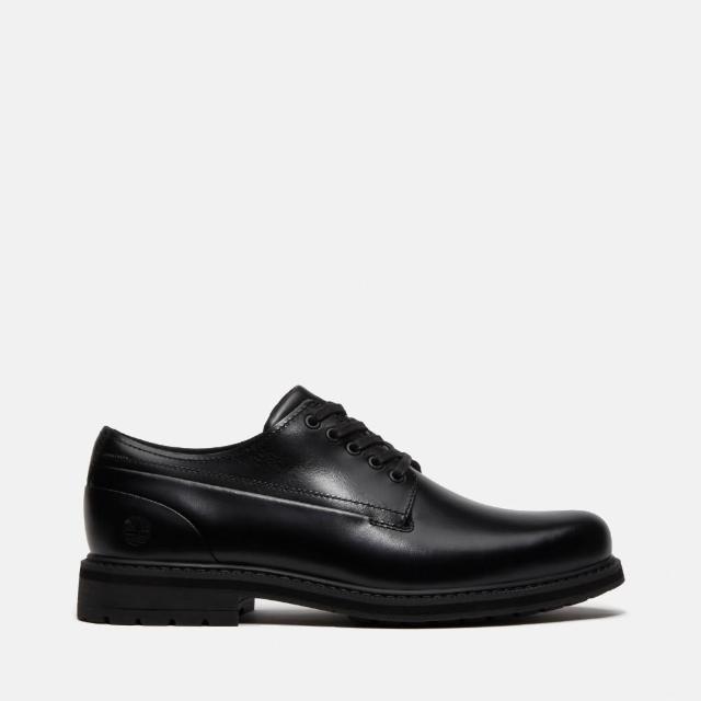 【Timberland】男款黑色Stormbucks皮革防水休閒鞋(A5TKTW02)