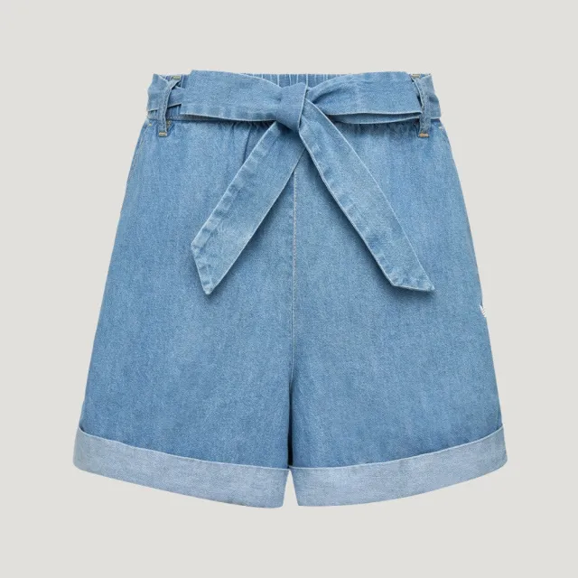 【adidas 愛迪達】運動 休閒 短褲 女褲 DENIM SHORT W(LF4604)