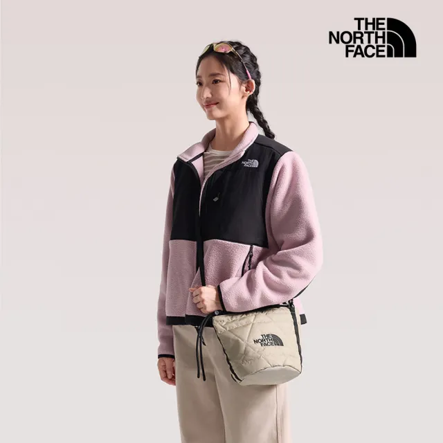 【The North Face】北面男女款棕色CORDURA耐磨抽繩束口斜背包｜8K8DN7J
