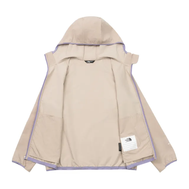 【The North Face】北面兒童棕色DWR防潑水連帽外套|8J7MN7J