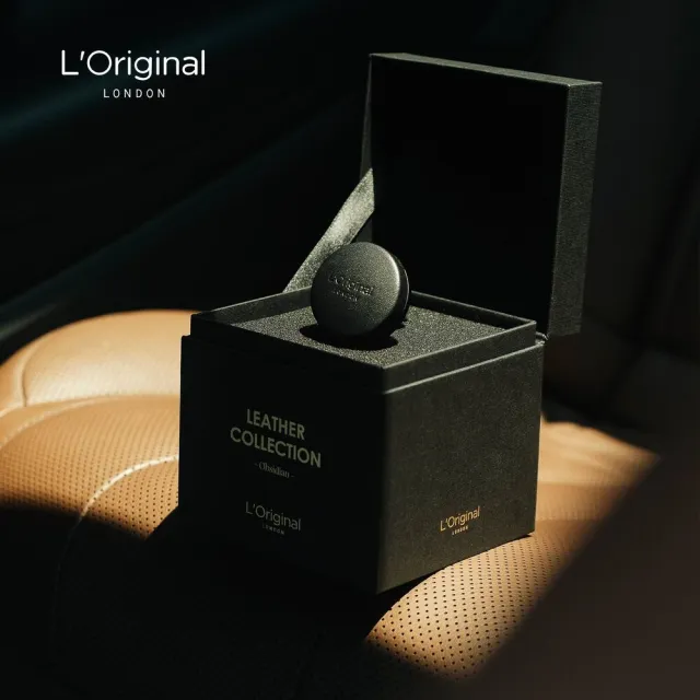 【L‘Original London 洛瑞歐】官方-小羊皮夜黑武士+自選補充裝1入 車用香氛禮盒(父親節禮物、汽車擴香)