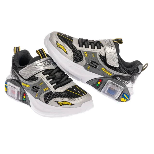 【SKECHERS】男童系列 男童鞋 運動鞋 SKECHERS GARAGE 車庫汽車 (402150LSLBK)
