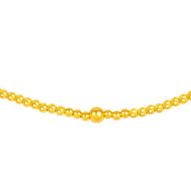 【Just Gold 鎮金店】雋藏_圓滿承福 黃金項鍊 (新品上市)